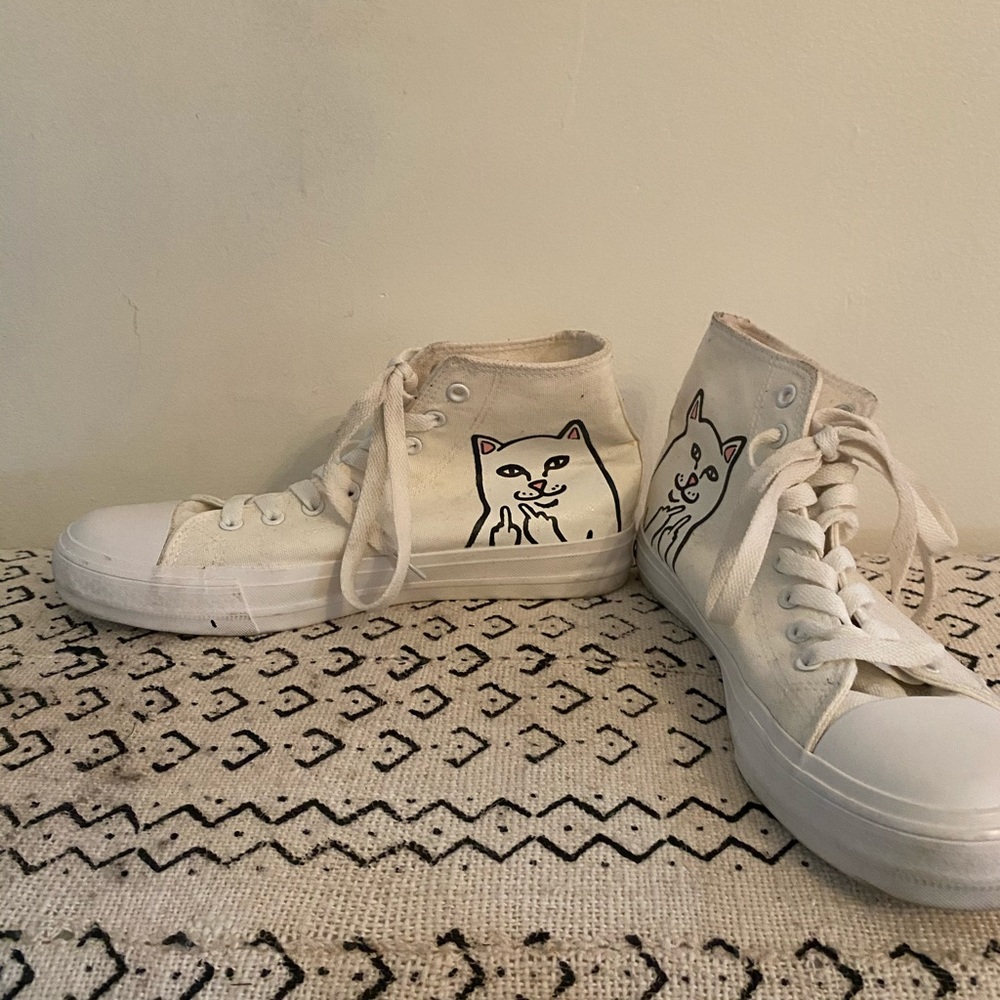 Ripndip Lord Nermal Off White High Top Sneakers